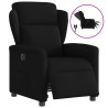 Sillón reclinable eléctrico de tela negro 1