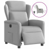 Sillón reclinable eléctrico de tela gris nube 1