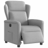 Sillón reclinable eléctrico de tela gris nube 3