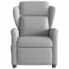Sillón reclinable eléctrico de tela gris nube 5