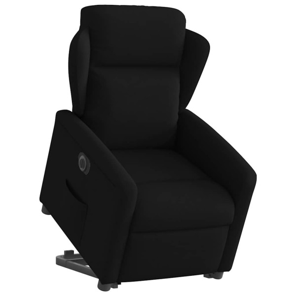 Sillón eléctrico reclinable elevable de tela negro M 3
