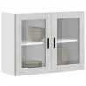 Armario de pared para cocina puerta cristal Porto gris hormigón 1