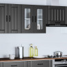 Armario pared cocina puerta de cristal Kalmar negra 3