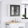 Armario pared cocina puerta de cristal Kalmar negra 4