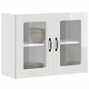 Armario pared cocina puerta cristal Kalmar blanca alto brillo 1