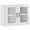 Armario pared cocina puerta cristal Kalmar blanca alto brillo 2