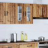 Armario pared cocina puerta de cristal Kalmar madera vieja 3