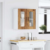 Armario pared cocina puerta de cristal Kalmar madera vieja 4