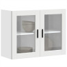 Armario de pared para cocina con puerta de cristal Porto blanco 1
