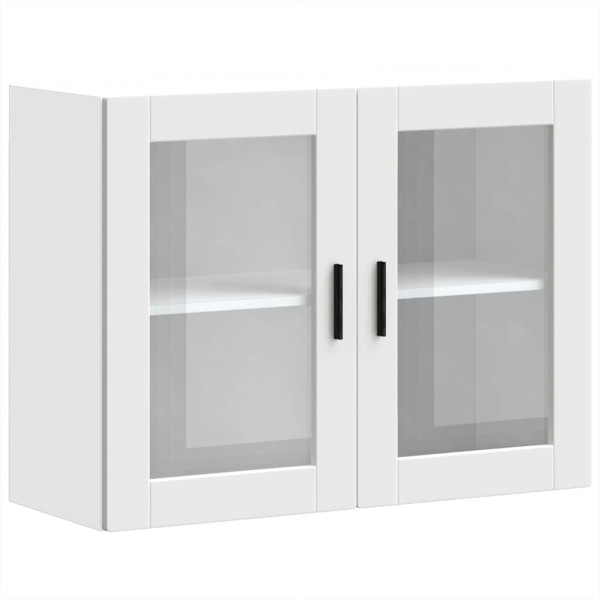 Armario de pared para cocina con puerta de cristal Porto blanco M 2