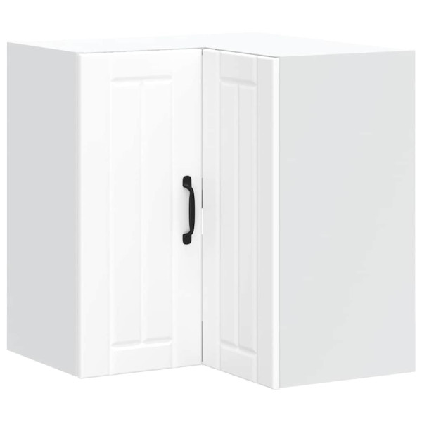 Armário canto parede cozinha Lucca derivados de madeira branco M 2