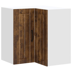 Mueble de cocina esquina pared Lucca roble ahumado H