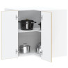 Mueble cocina esquina pared Lucca roble sonoma 1