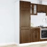 Mueble de cocina Lucca de madera contrachapada roble marrón 2