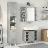 Set muebles de baño 2 piezas madera contrachapada gris hormigón 3