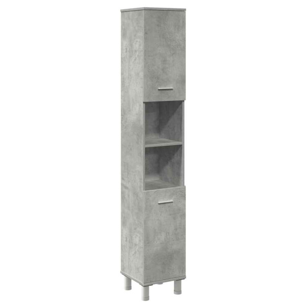 Set muebles de baño 2 piezas madera contrachapada gris hormigón M 4