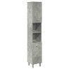 Set muebles de baño 2 piezas madera contrachapada gris hormigón 4
