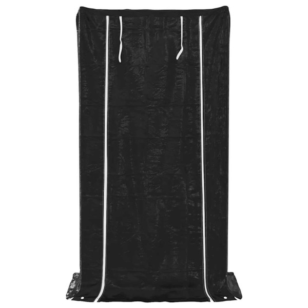 Leñero cubierta lluvia 100x60x200 cm acero galvanizado M 4