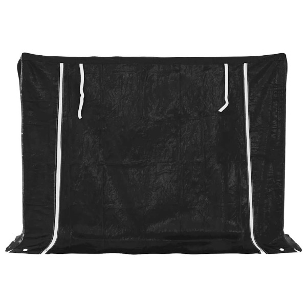 Leñero cubierta lluvia 151x40.5x110.5 cm acero galvanizado M 4