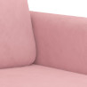 2 pcs conjunto de sofás veludo rosa 5