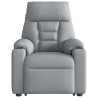 Sillón eléctrico reclinable elevable de tela gris claro 5