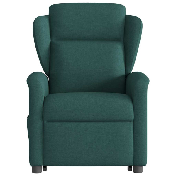 Sillón eléctrico reclinable elevable de tela verde oscuro M 5