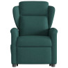 Sillón eléctrico reclinable elevable de tela verde oscuro 5