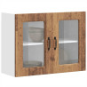 Armario pared cocina puerta de cristal Kalmar madera vieja 1