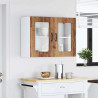 Armario pared cocina puerta de cristal Kalmar madera vieja 3
