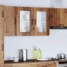 Armario pared cocina puerta de cristal Kalmar madera vieja 4