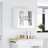 Armario pared cocina puerta cristal Kalmar blanca alto brillo 4