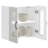 Armario pared cocina puerta cristal Kalmar blanca alto brillo 5