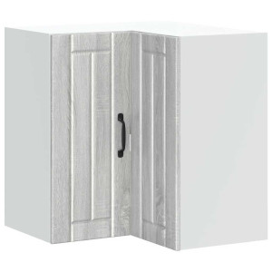 Mueble esquinero cocina Lucca madera contrachapada gris sonoma H