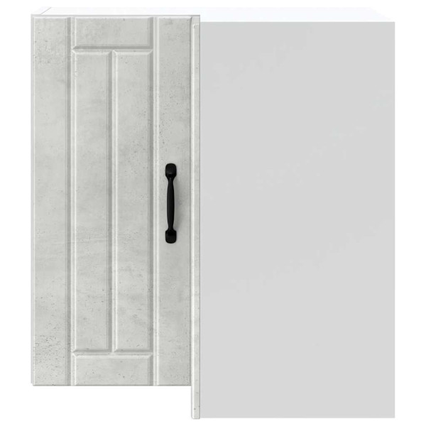 Armário canto parede cozinha Lucca madeira cinzento cimento M 4