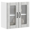 Armario pared cocina puerta de cristal Lucca gris hormigón 1