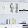 Armario pared cocina puerta de cristal Lucca blanca 4