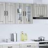 Armario pared cocina puerta de cristal Lucca sonoma gris 4
