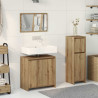 Juego de muebles baño 3 piezas madera ingeniería roble artisan 3