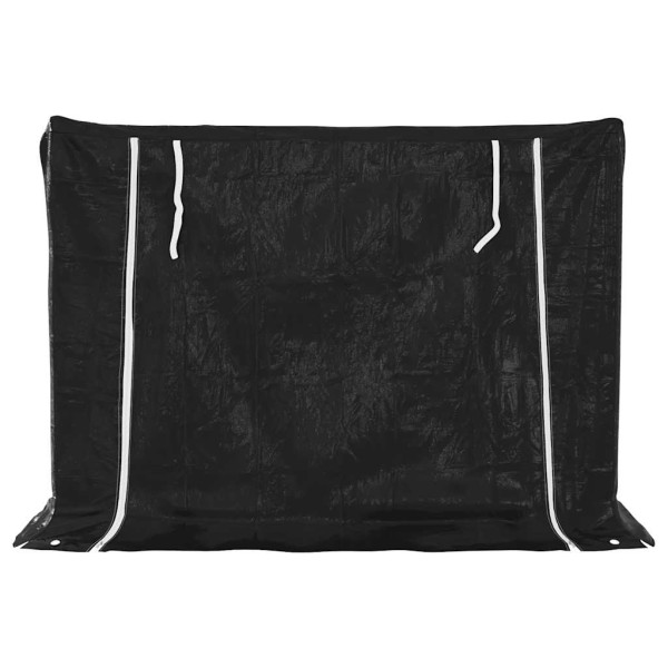 Leñero cubierta lluvia 151x60.5x110.5 cm acero galvanizado M 4