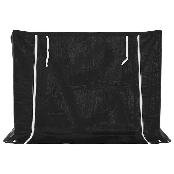 Rack de lenha tampa chuva 150.5x100.5x110.5cm aço galvanizado M 4