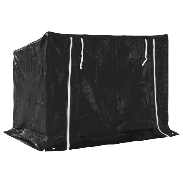 Leñero cubierta lluvia 150.5x100.5x110.5 cm acero galvanizado M 5