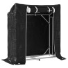 Rack de lenha tampa de chuva 100.5x40.5x110.5cm aço galvanizado 2