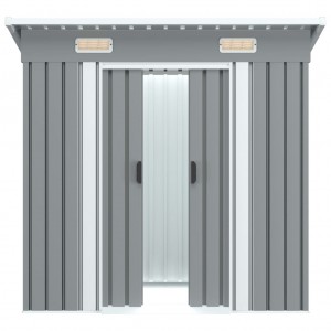 Cobertizo para jardín de acero gris antracita H