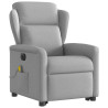 Sillón de masaje eléctrico reclinable elevable tela gris nube 4