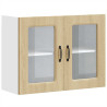 Armario pared cocina puerta de cristal Kalmar roble sonoma 2