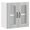 Armario pared cocina puerta de cristal Kalmar sonoma gris 2