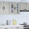 Armario pared cocina puerta de cristal Kalmar sonoma gris 3