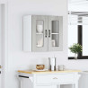 Armario pared cocina puerta de cristal Kalmar sonoma gris 4
