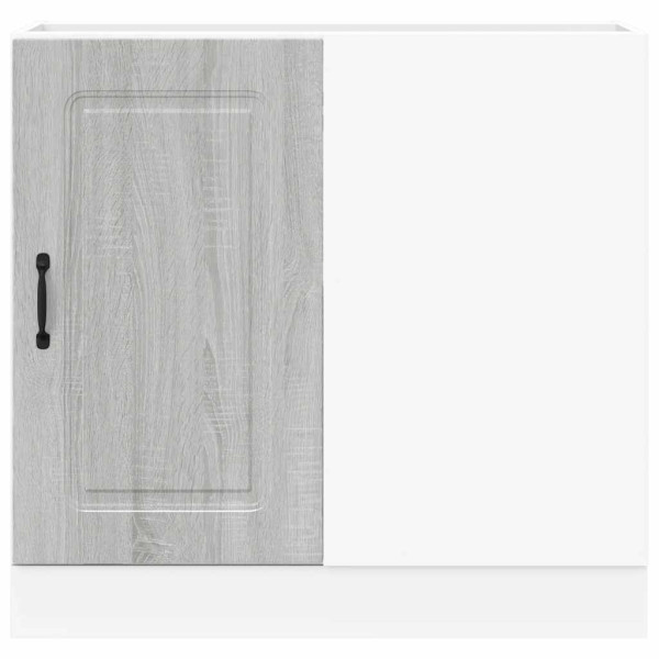 Mueble bajo de cocina Kalmar gris sonoma madera de ingeniería M 5