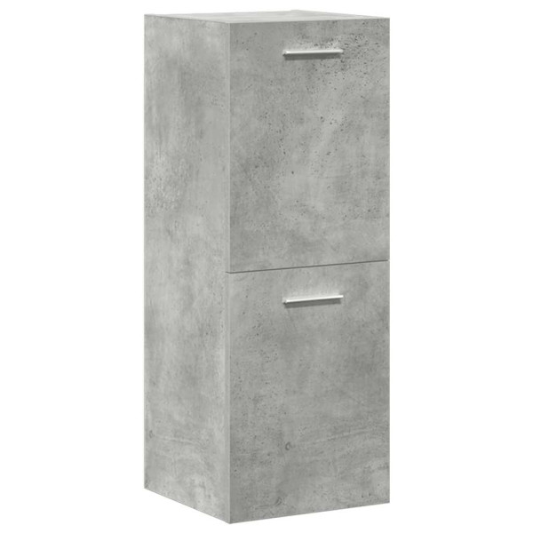 Juego muebles de baño 4 pzas madera contrachapada gris hormigón M 4